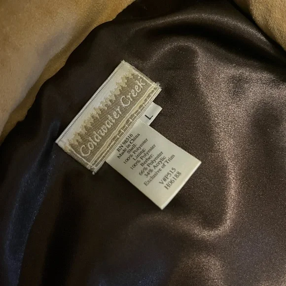 Vintage Coldwater Creek 90s faux fur hooded coat - Picture 6 of 13